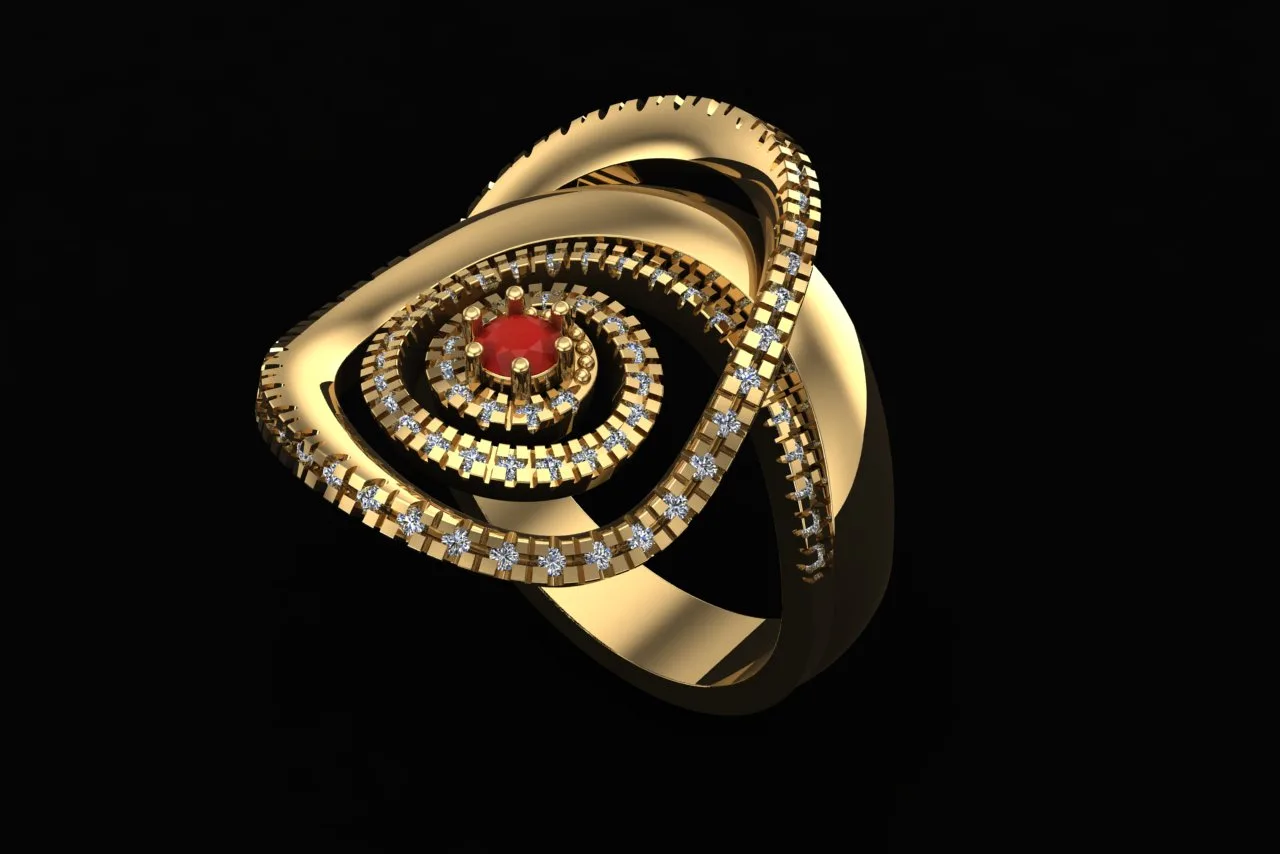 Diamond Ring 💎 3D Model — image 1