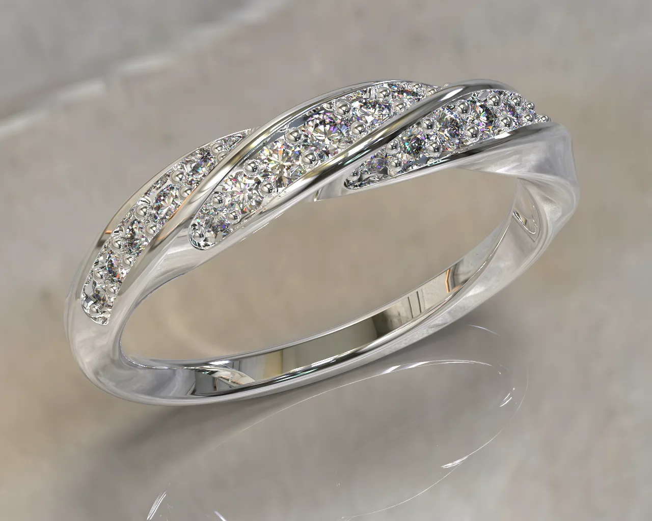 Women's Marpich Ring Jewelry Diamond Set Twist — image 1
