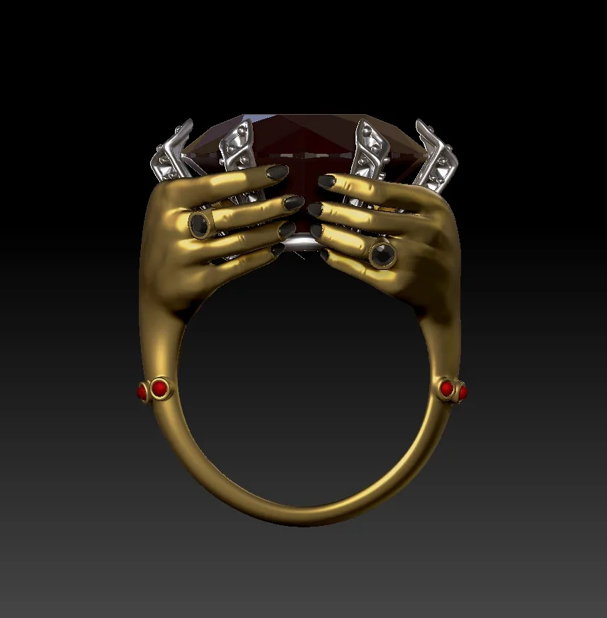 Khashm Wedding Band R-04 3D Model — image 4