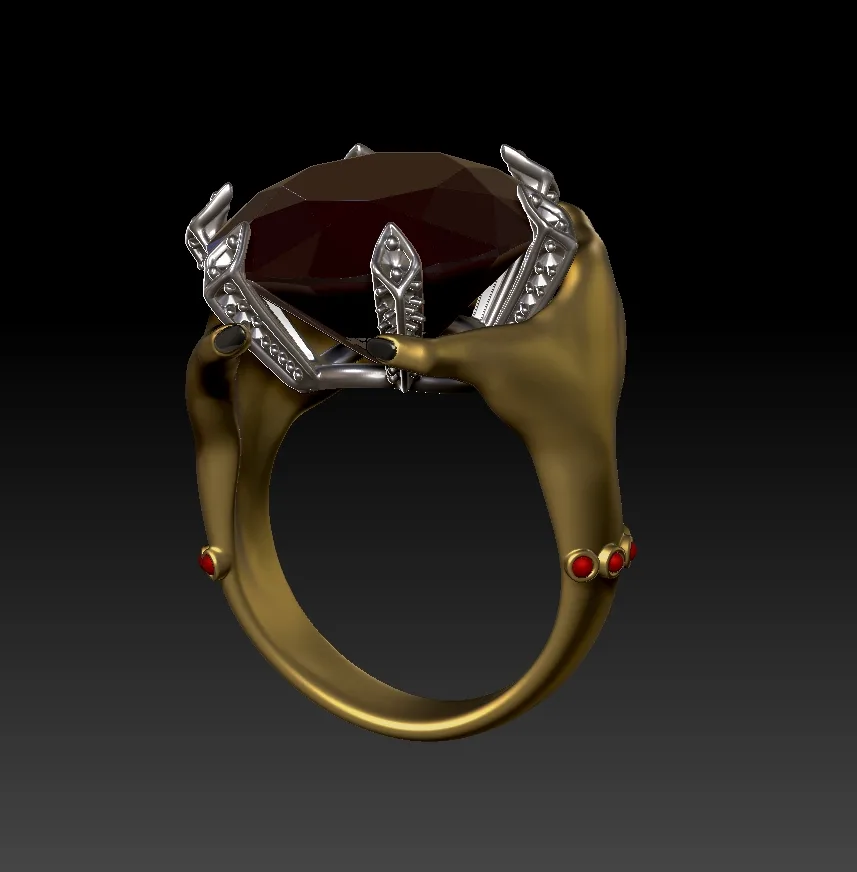 Khashm Wedding Band R-04 3D Model — image 3
