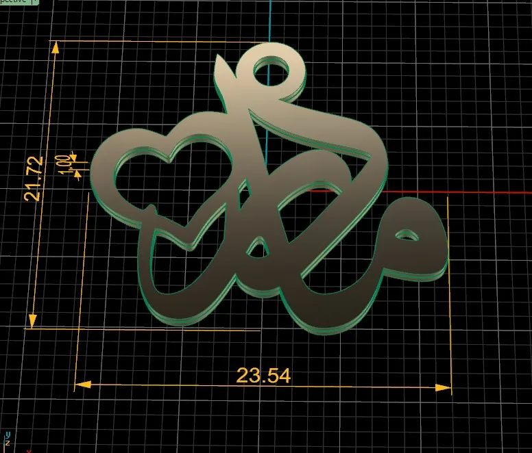 Mother Sabk Pendant Weight 3D Model — image 6