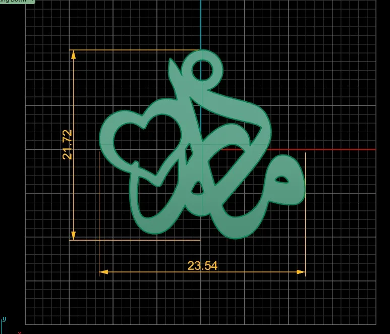 Mother Sabk Pendant Weight 3D Model — image 4