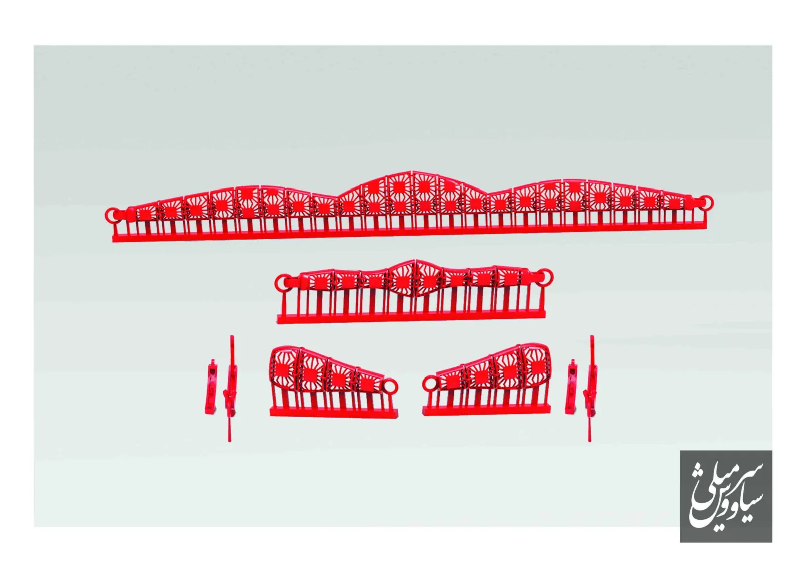 Cut Mahan Khor Necklace 3D Model — image 3