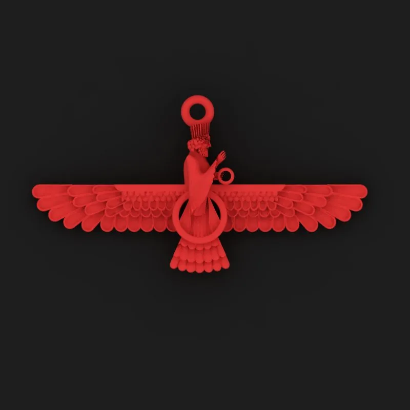 Pendant FARVAHAR Code 03 3D Model — image 4