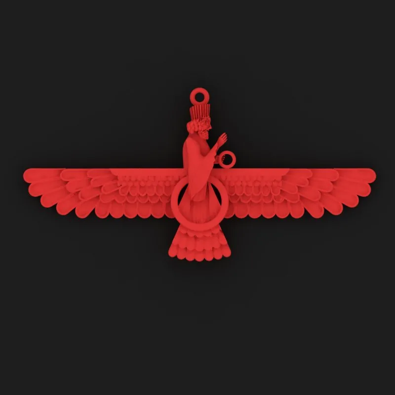 Pendant FARVAHAR Code 06 3D Model — image 2