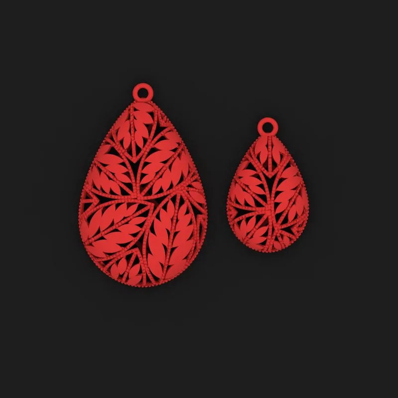 Leaf Half Set Code N-bargi-04 3D Model — image 2