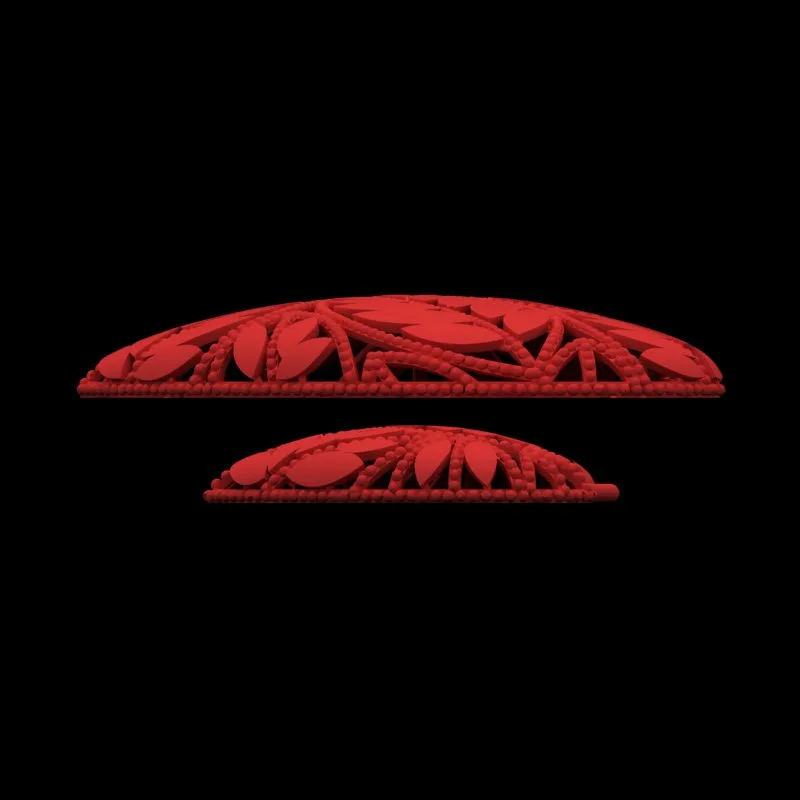 Leaf Half Set Code N-bargi-08 3D Model — image 4