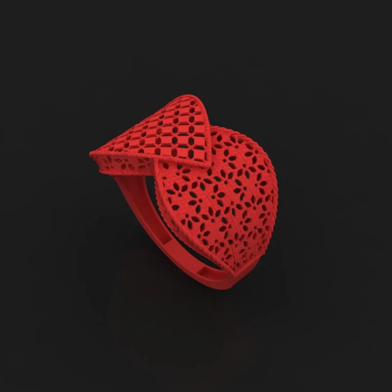 Faceted Ring Code R-T-226 3D Model
