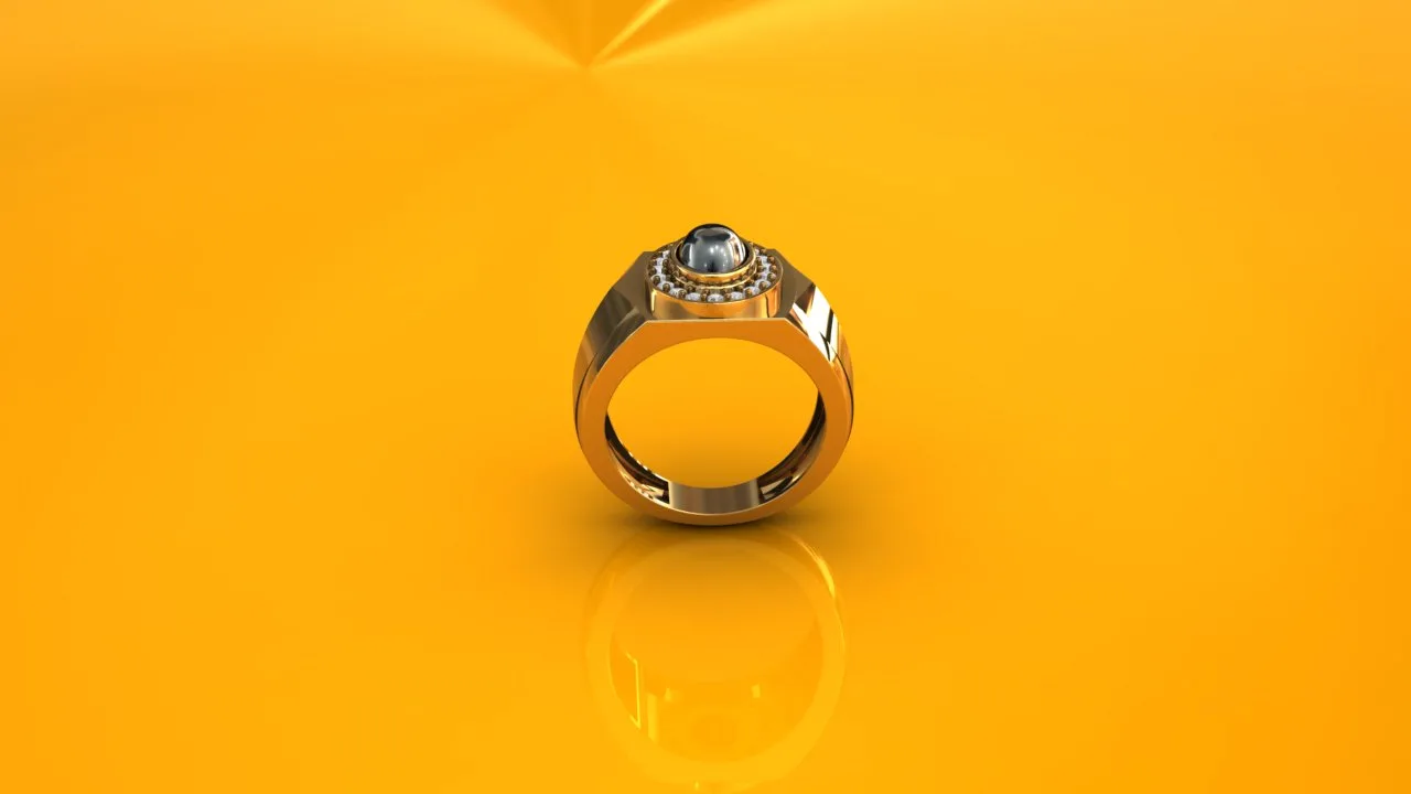 Men's Ring Jewelry Code 03 3D Model