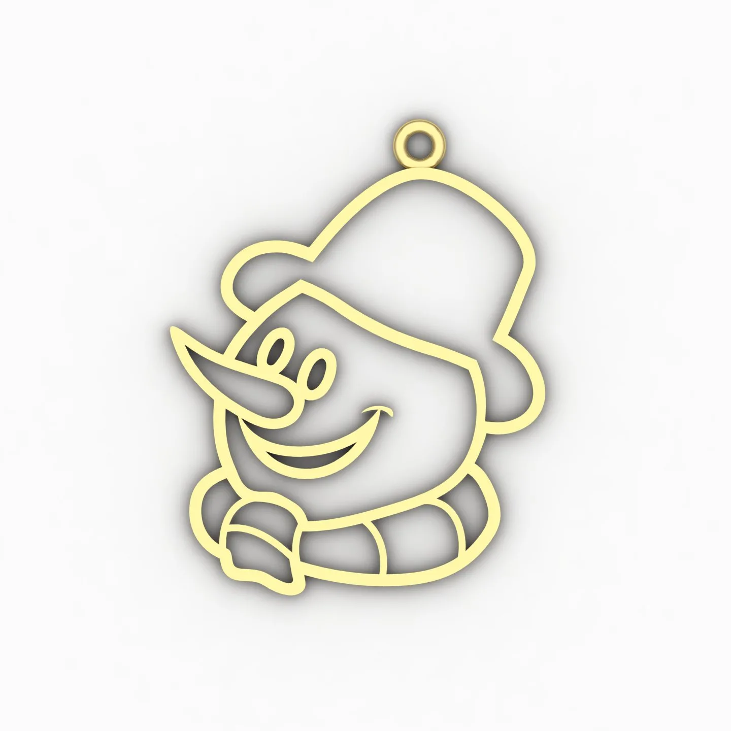 Adm Barfi Pendant Code 02 3D Model — image 1