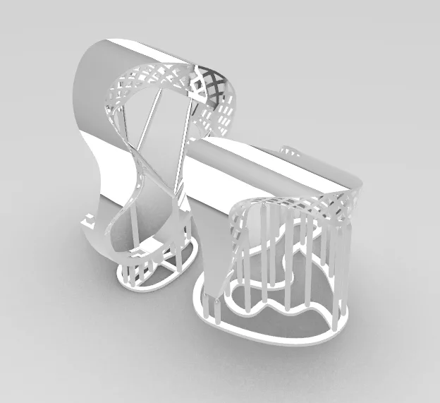 Tikeh Aineh Ai Ring 2 Code 04 3D Model — image 1