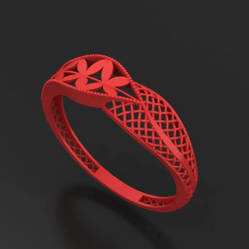 Faceted Ring R-T-S 18 3D Model