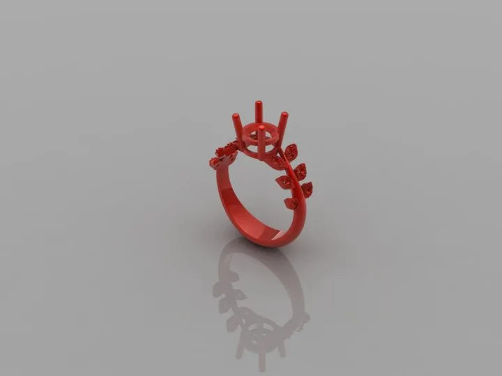 Leaf Ring Code 03 3D Model — image 9
