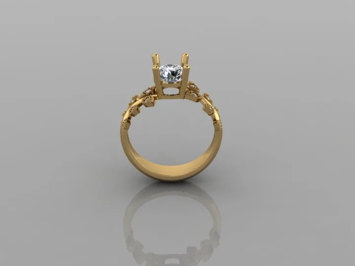 Leaf Ring Code 03 3D Model — image 5