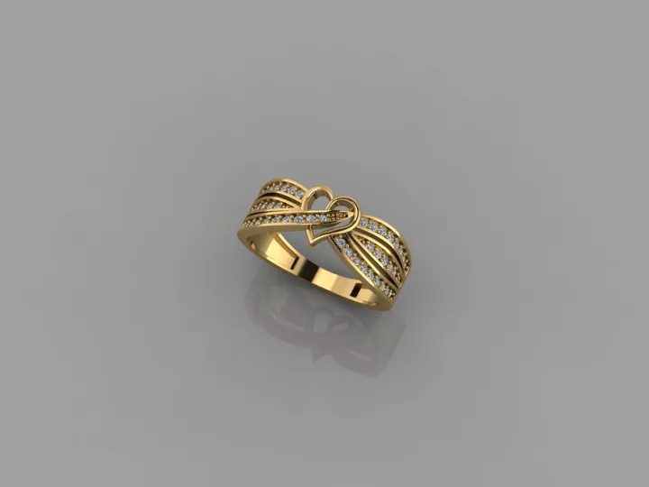 Heart Ring 01 3D Model