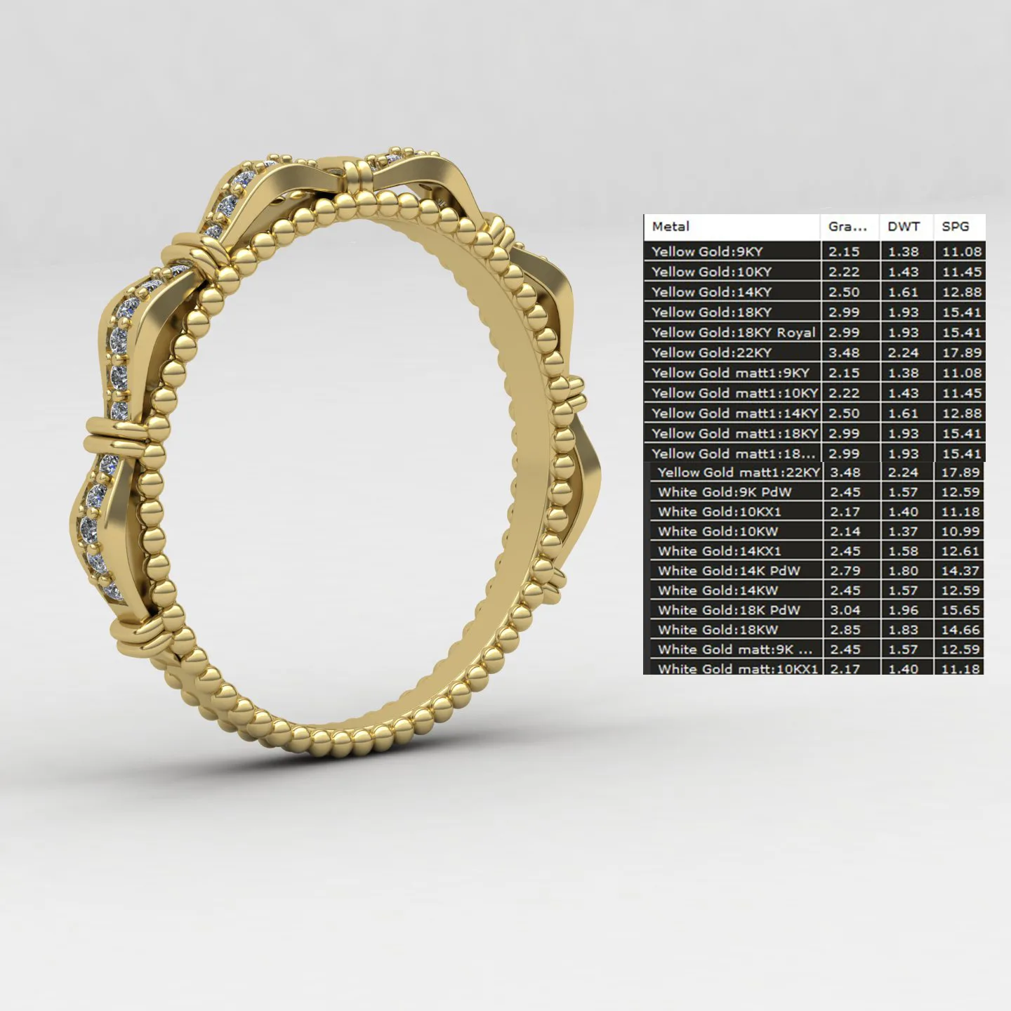 Women's Ring Code 51 3D Model — image 2
