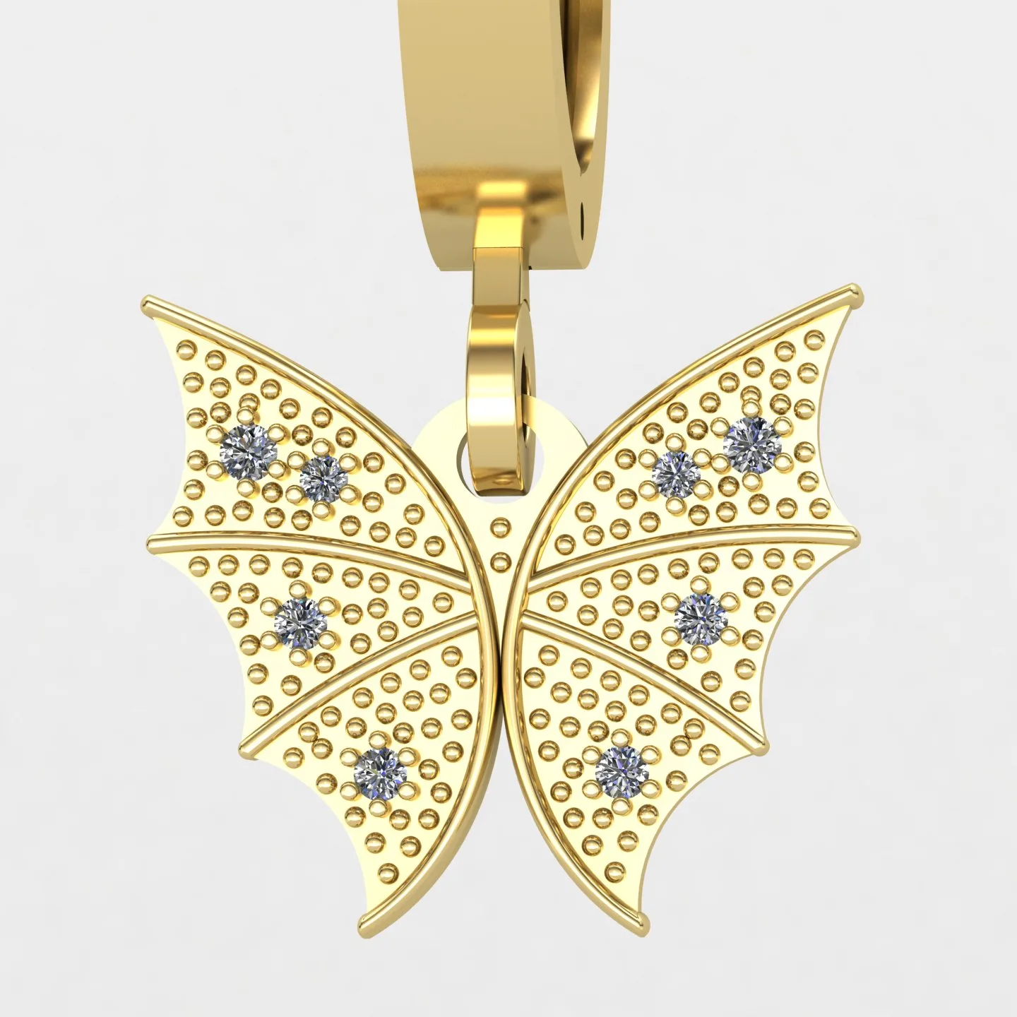 Butterfly Kalipsi Earrings Code 04 3D Model — image 4