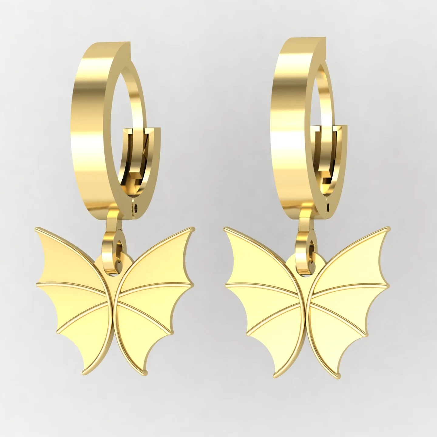 Butterfly Kalipsi Earrings Code 01 3D Model — image 9