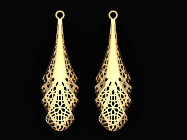 گوشواره سری کریستال طرح 34