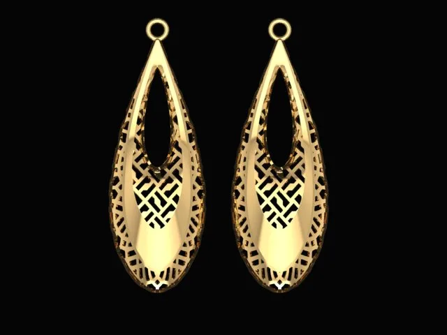 گوشواره سری کریستال کد 4
