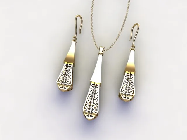 گوشواره سری کریستال طرح 20
