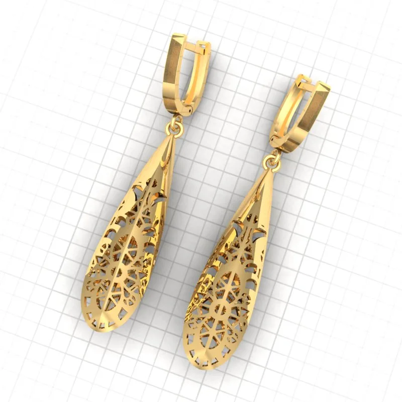 Crystal Earrings 12 3D Model