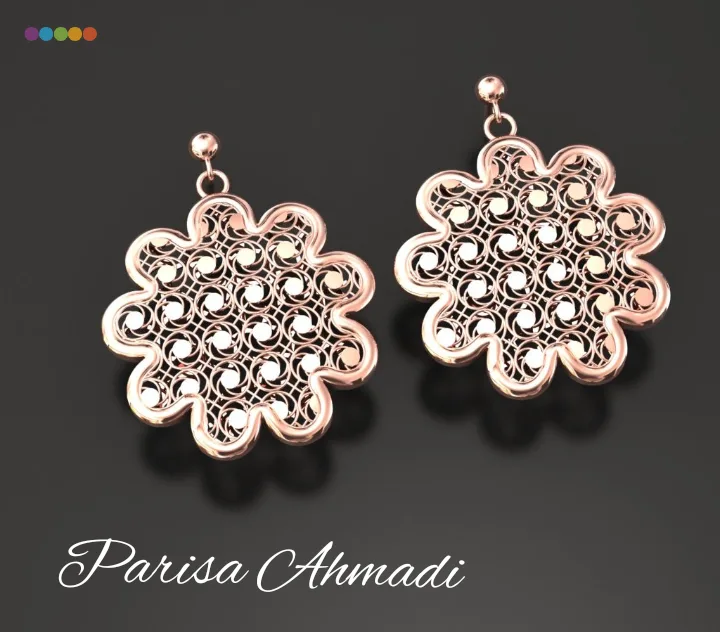 Flower Tarashkhor Bazrg Half Set 3D Model — image 3