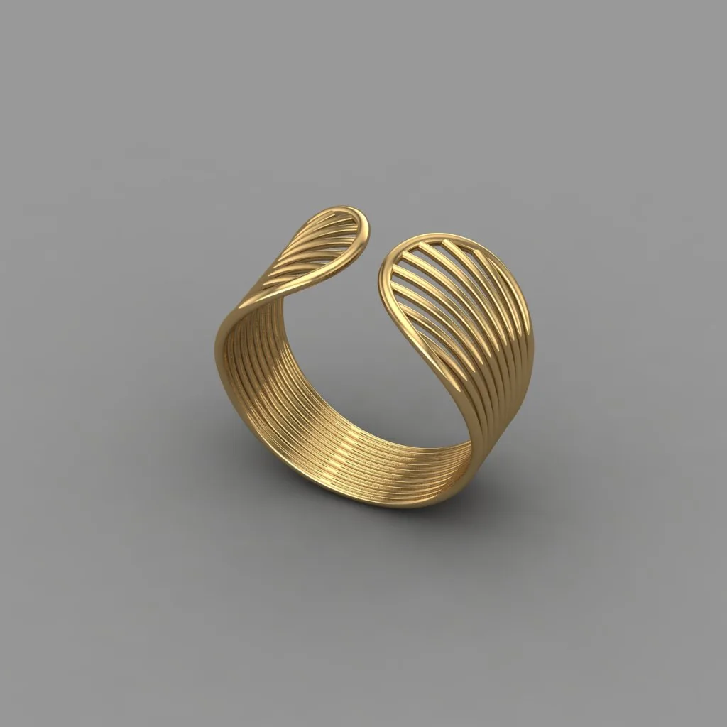 Minimal Vayri Ring Code 01 3D Model — image 4