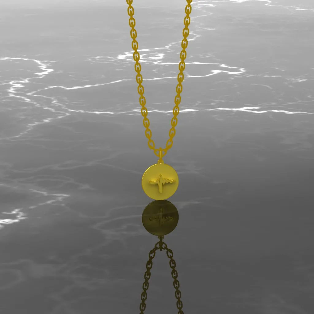 Zarban Tak Pendant gold design saideh Code 3 — image 2
