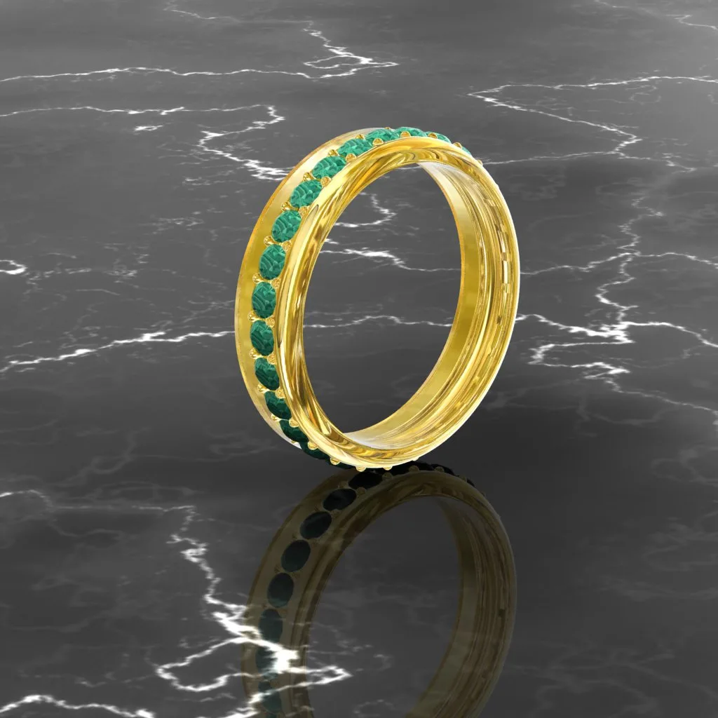 Stone Ring Jewelry malachite Code 7 gold design saideh