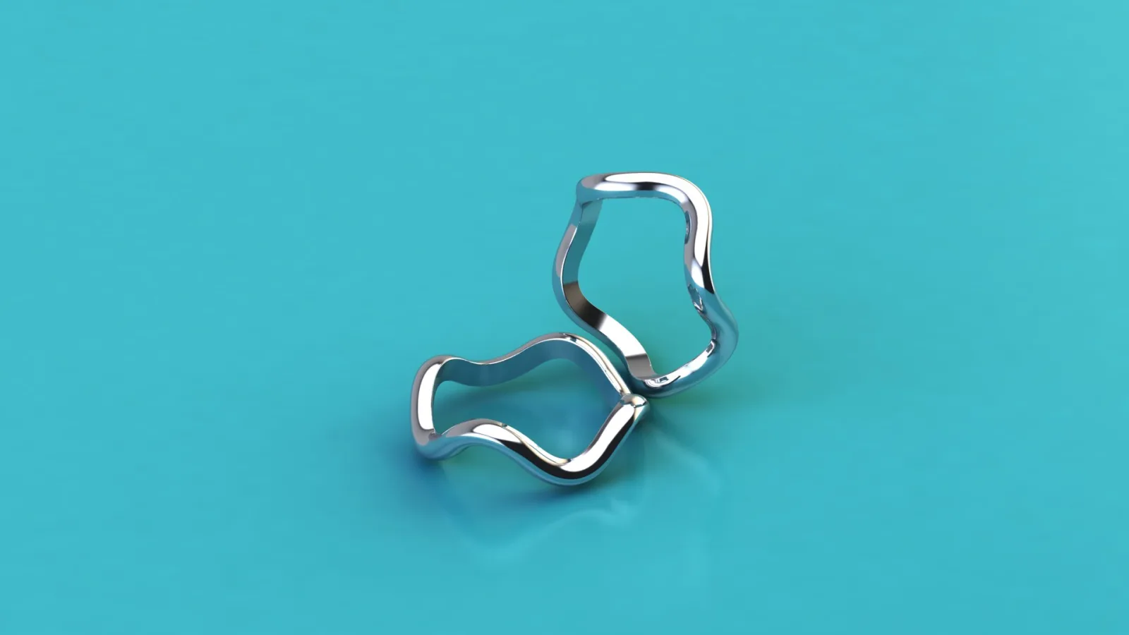 Wave Ring 3D Model — image 2
