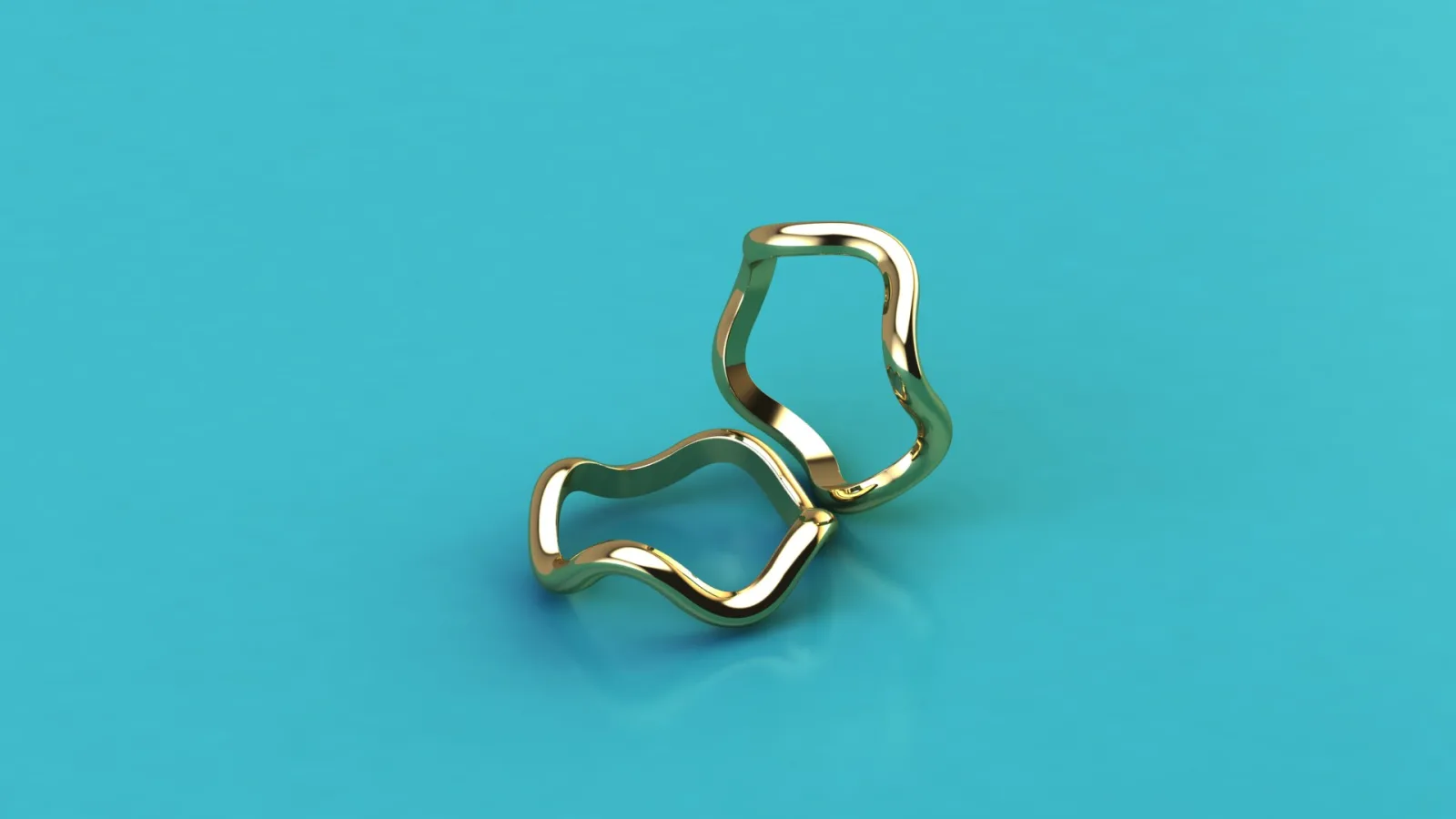 Wave Ring 3D Model — image 3