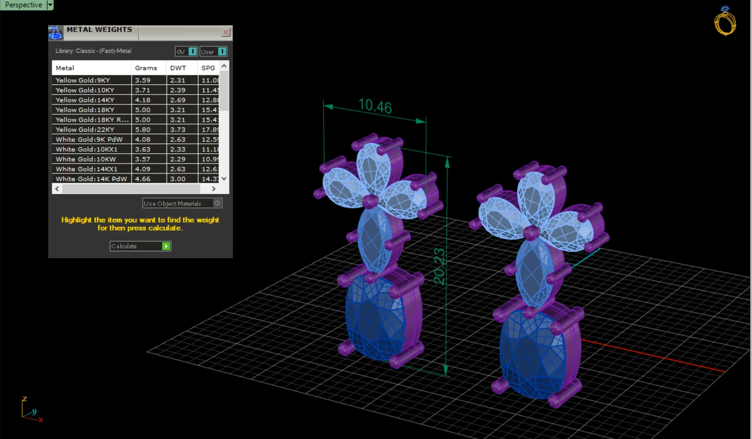 Aryana Earrings 3D Model — image 3