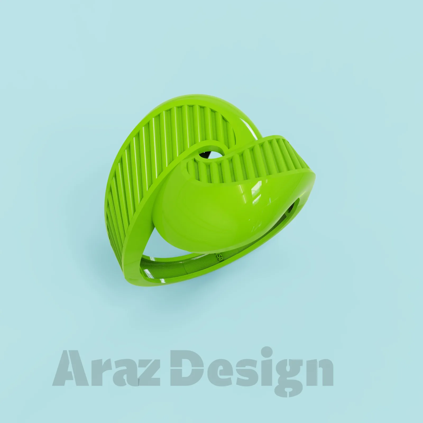 Ring Infinity Gold 3D Model — image 5