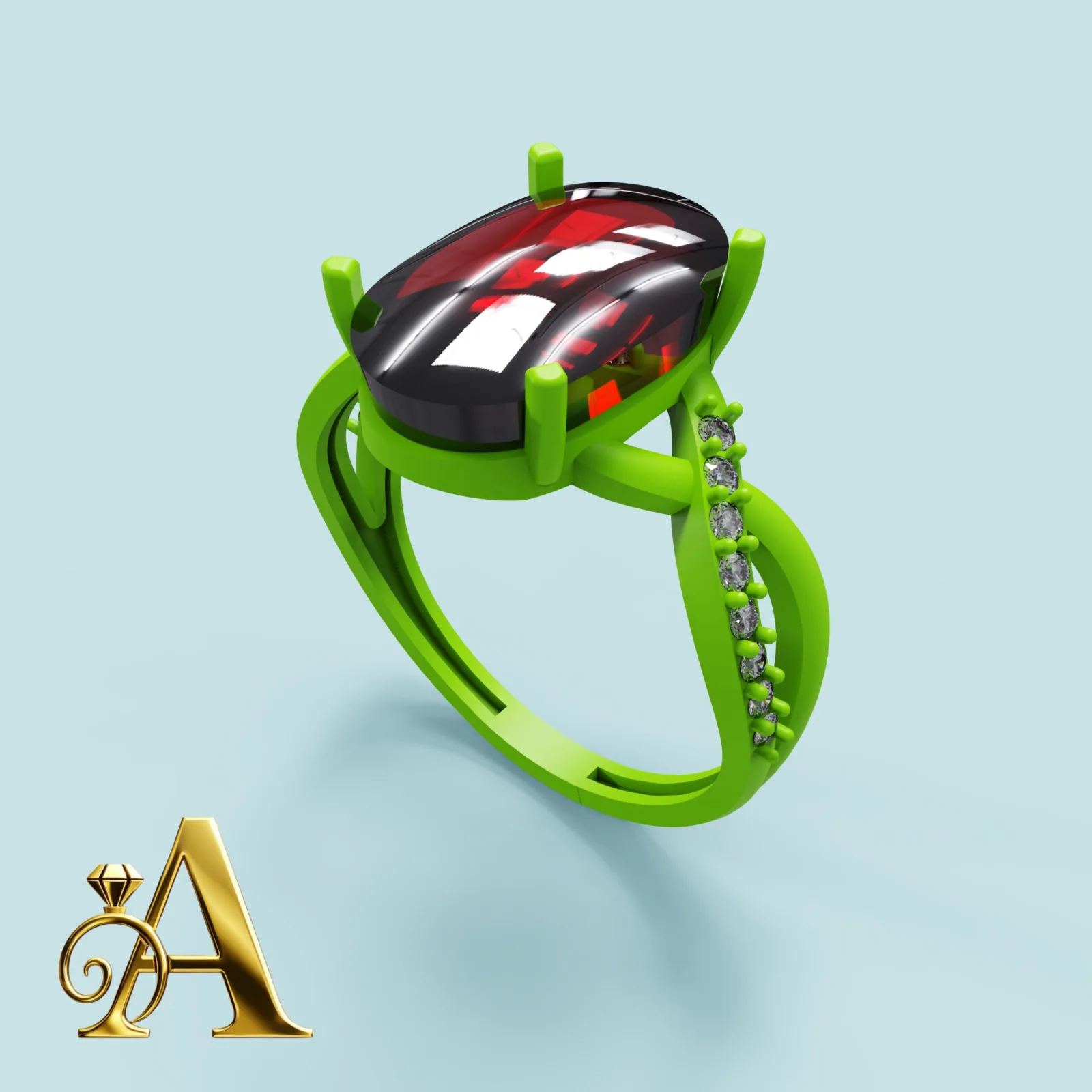 Rvyal Robi Ring 3D Model — image 5