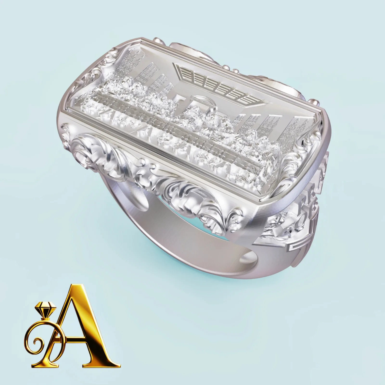 Sham Akhr Ring The Last Supper 3D Model — image 7
