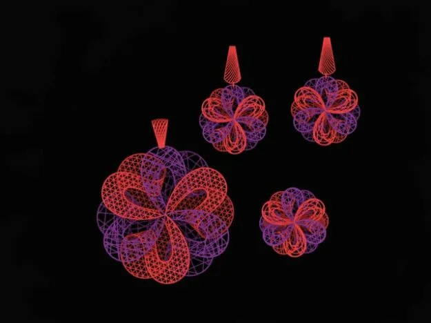 Flower Fyvzhn Half Set Code 2 3D Model — image 1