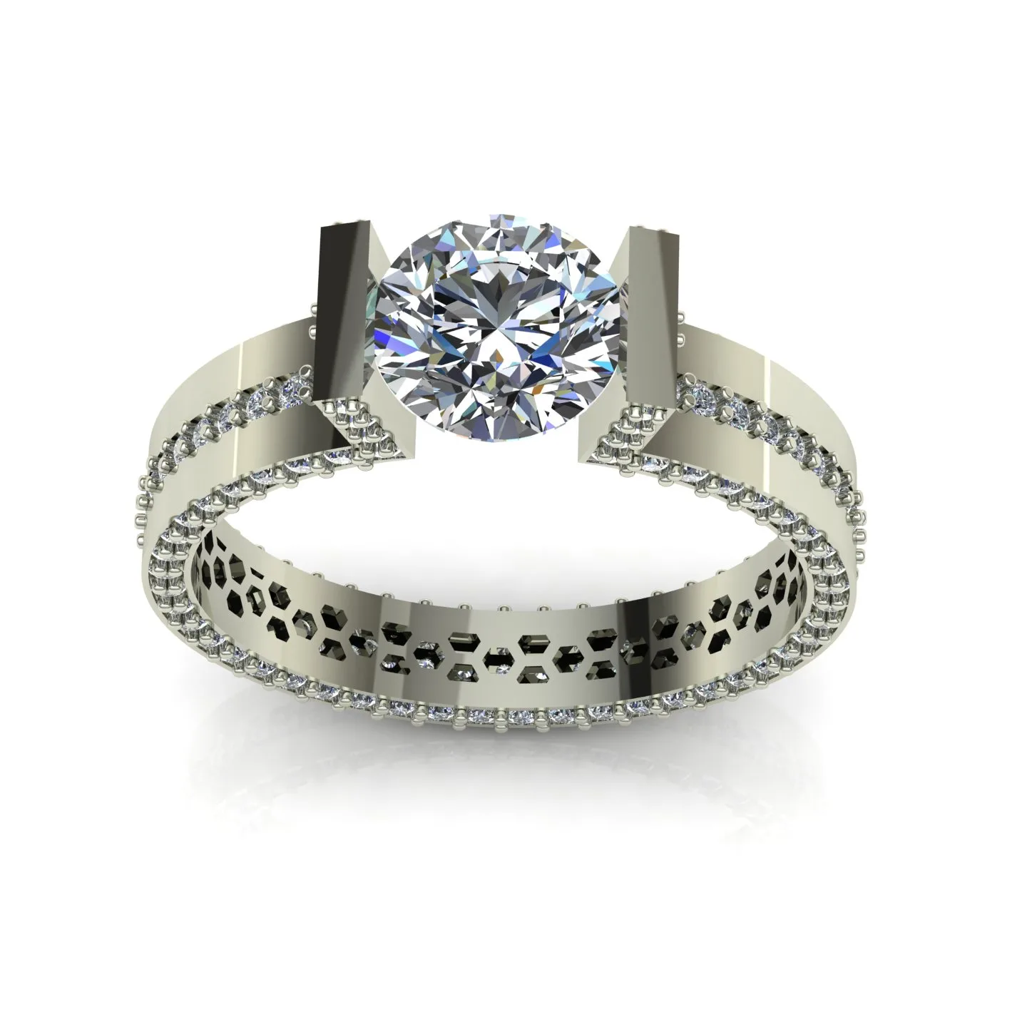 Ring Solitaire Ring Code 011 3D Model — image 9