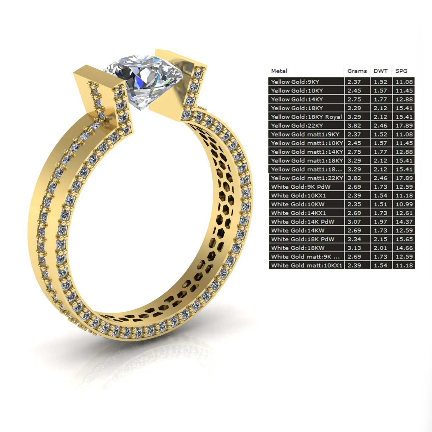 Ring Solitaire Ring Code 011 3D Model — image 13