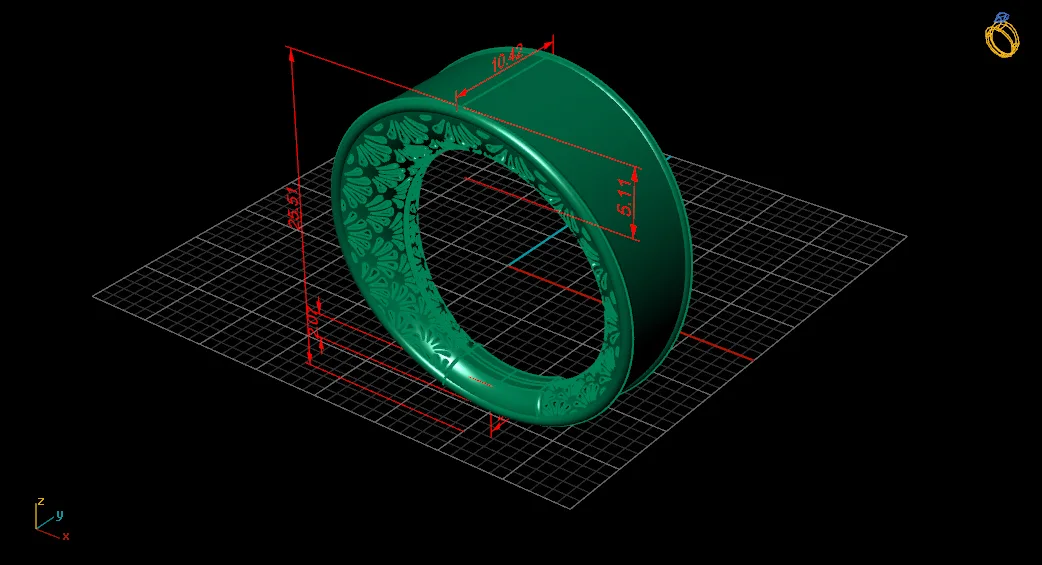 Fyvzhn Ring Code RTR3 3D Model — image 6