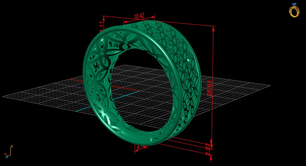 Fyvzhn Ring Code RTR4 3D Model — image 9