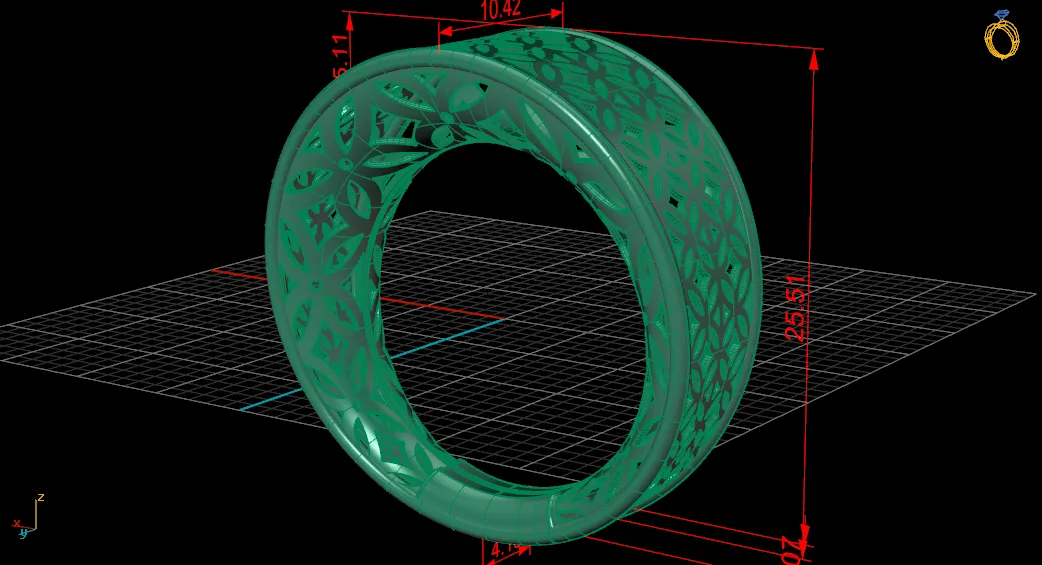 Fyvzhn Ring Code RTR4 3D Model — image 6