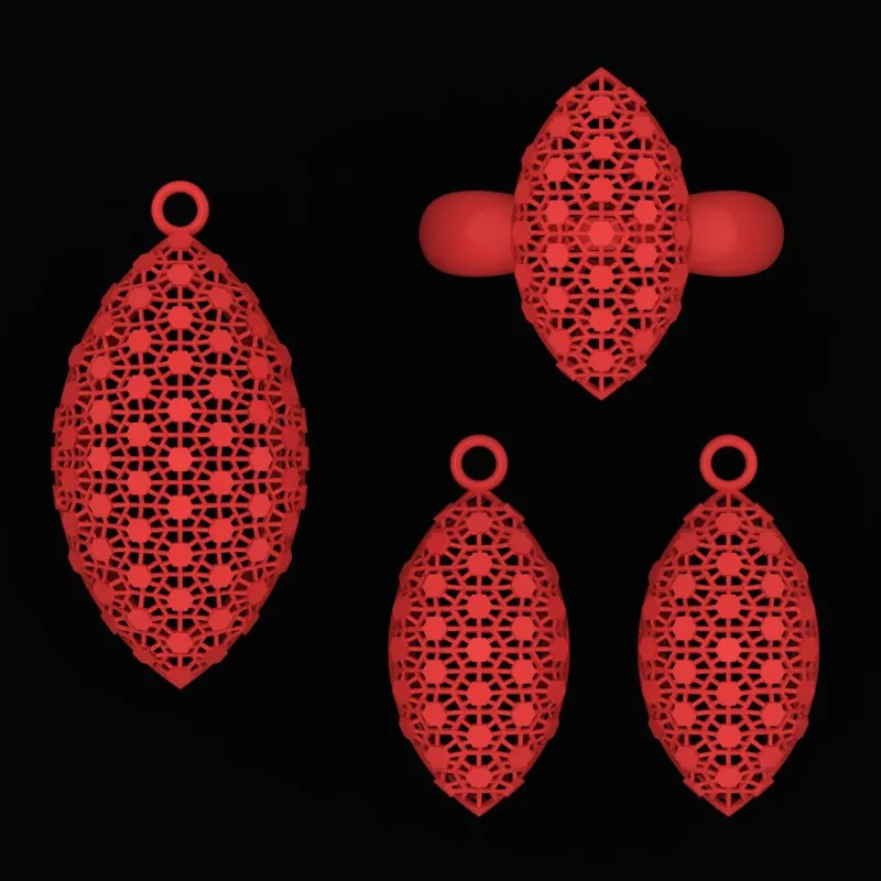 Marjani Half Set N-Marjani-10 3D Model — image 2