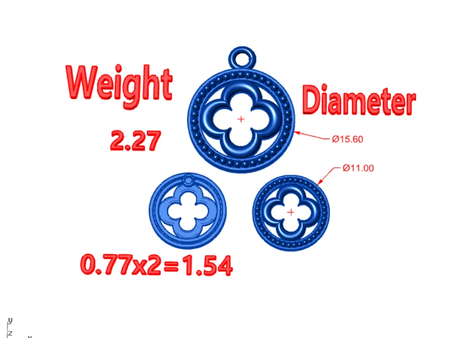 Vnkilif Earrings Code 01 3D Model — image 3