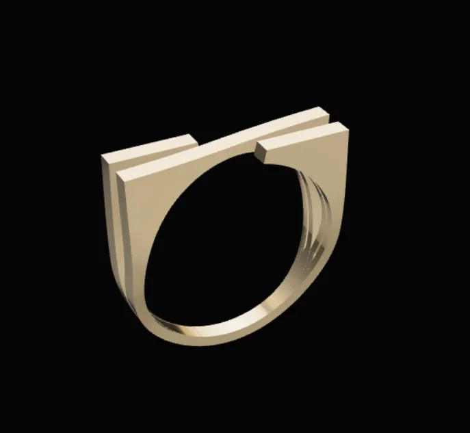Minimal Ring Code 002 3D Model — image 1