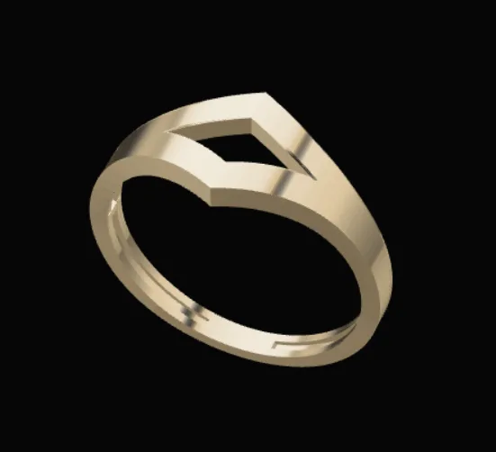 Minimal Ring Code 003 3D Model — image 1