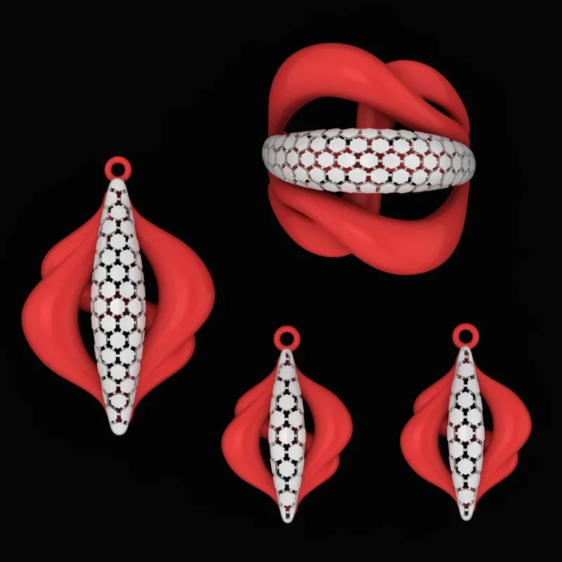 Cut Khor Half Set N-T-A-03 3D Model — image 2