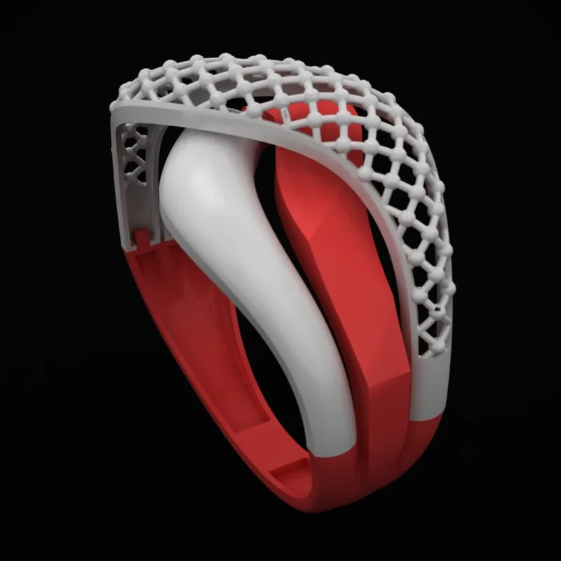 Faceted Ring R-T-A-14 3D Model
