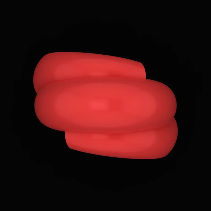 Matte Polished Ring R-M&B-05 3D Model — image 2