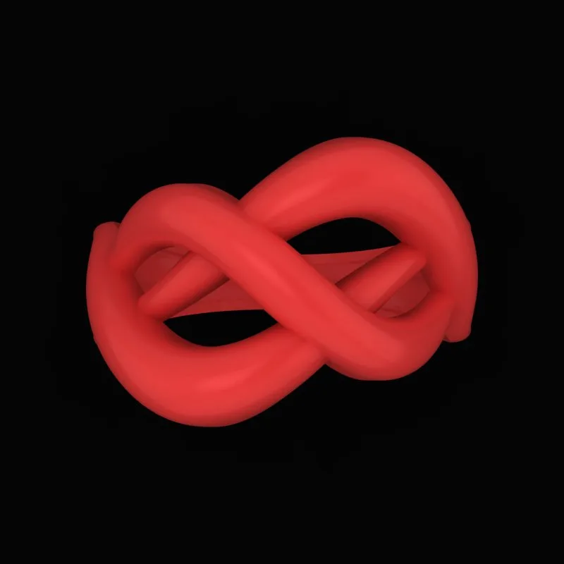 Matte Polished Ring R-M&B-09 3D Model — image 2